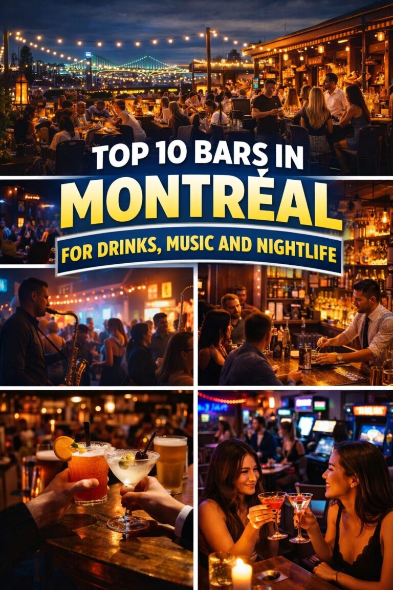 Top 10 Bars in Montréal for Drinks, Music and Nightlife