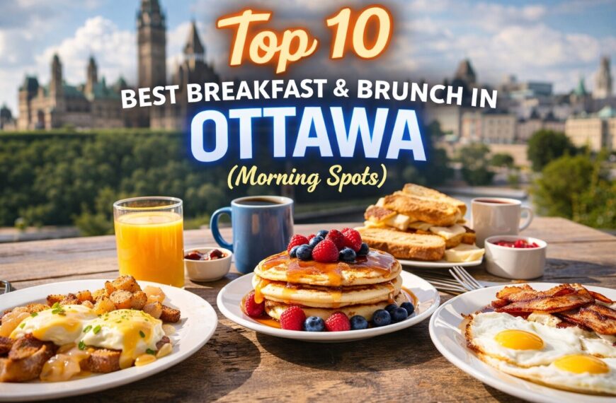 Top 10 Best Breakfast & Brunch in Ottawa featuring pancakes, eggs, coffee, and local favorites. Find the best morning spots in Ottawa.