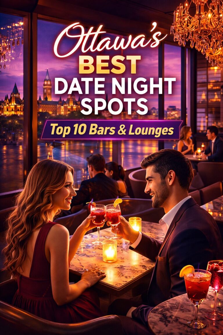 Looking for the perfect date night in Ottawa? Discover the top 10 bars and lounges in Ottawa for romantic drinks, cozy vibes, and unforgettable evenings.