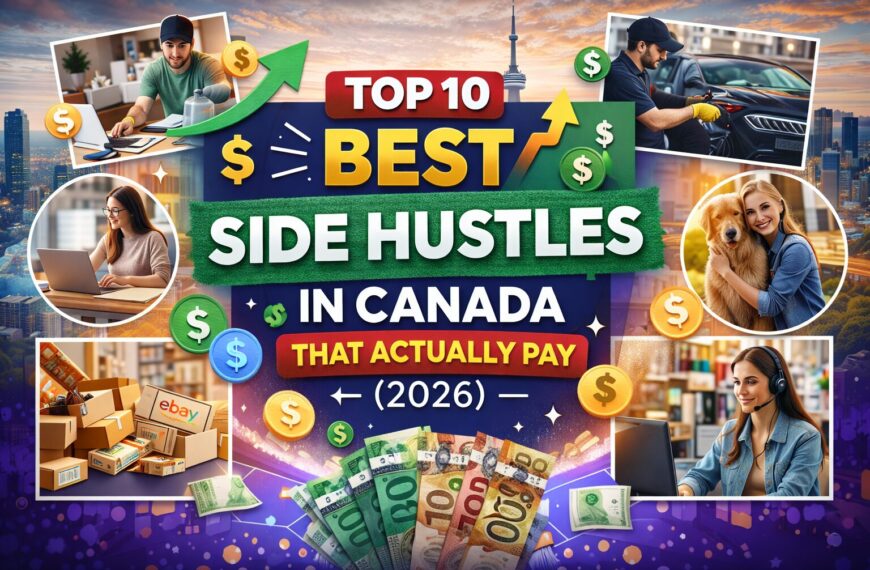 Looking for profitable side hustles in Canada? Discover the top 10 flexible and high-paying side hustle ideas for 2026.